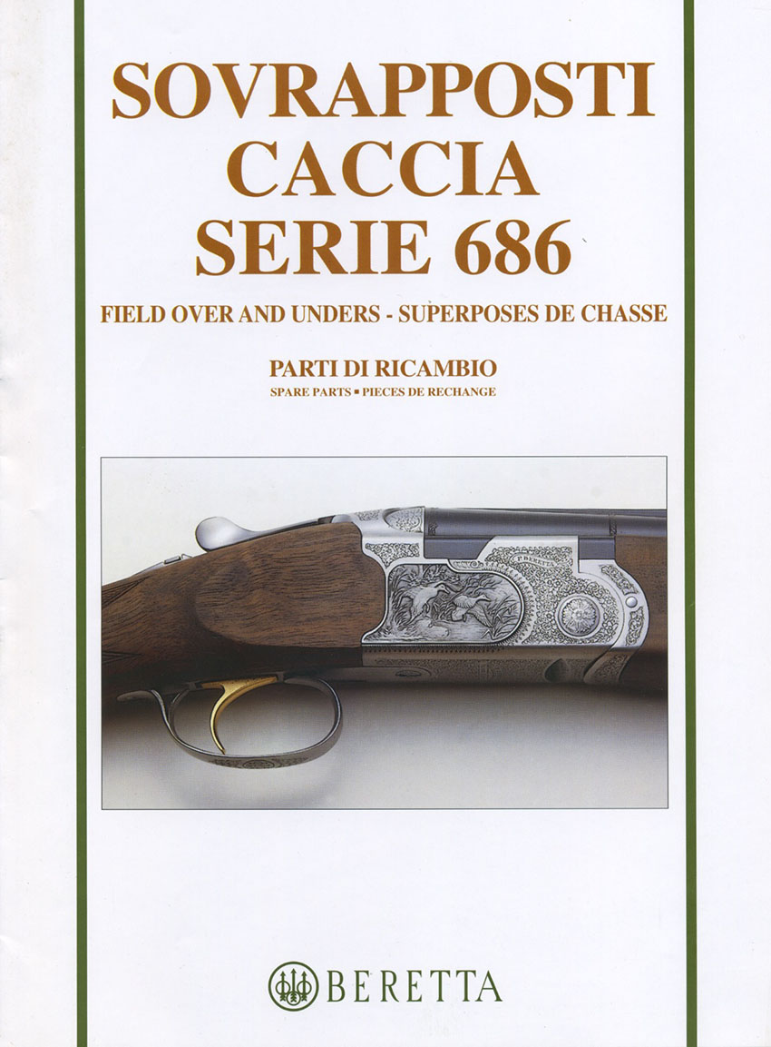 P. Beretta Over & Under model: Whitewing, Onyx,  Silver Pigeon S, Silver Pigeon II, Golden Pigeon, Diamond Pigeon